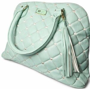 Betsey Johnson Quilted Handbag with Tassel